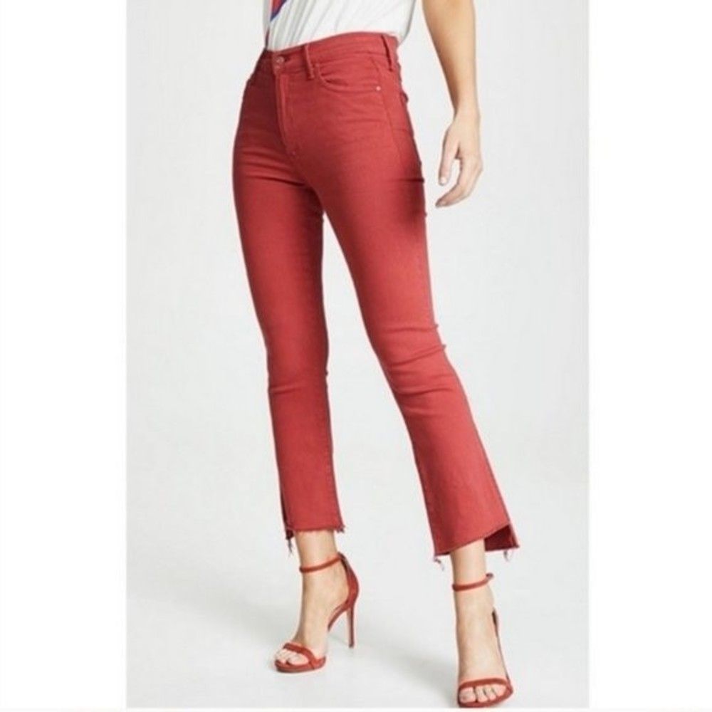 MOTHER The Insider high rise crop step fray in Second Chance